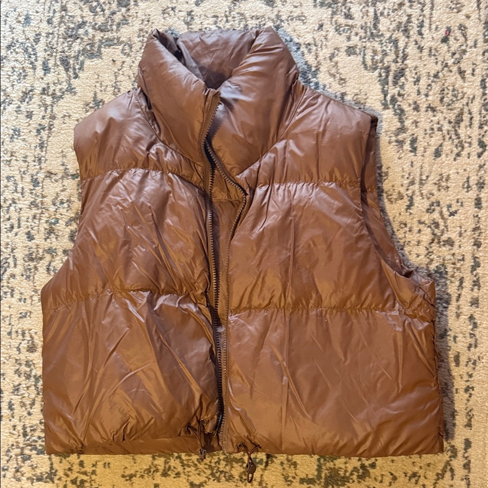 Brown Puffer Vest